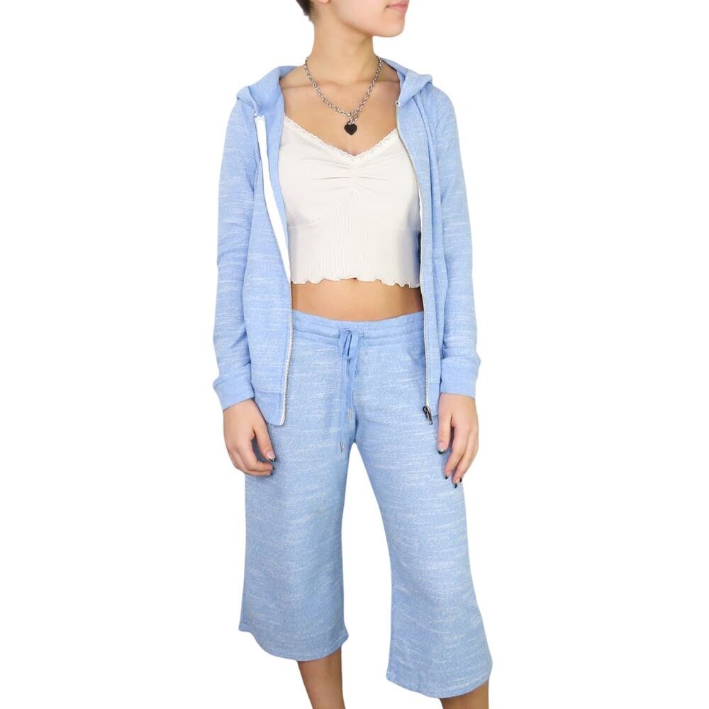 Weathervane Y2k Lounge Set Blue Two Piece Set Tracksuit Medium